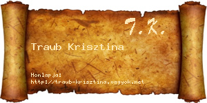 Traub Krisztina névjegykártya