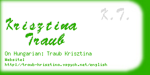 krisztina traub business card